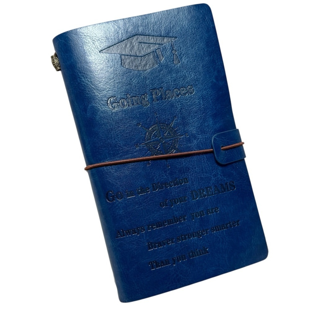 Blue Embossed Inspirational Journal